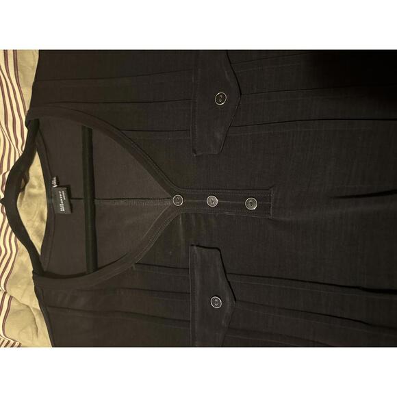 Elie Mccarthy Women's Black V-Neck Tunic Top Size 2X - Picture 9 of 9